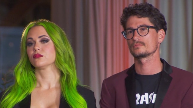 Kylie and Brad during Sunday’s episode of The Block.