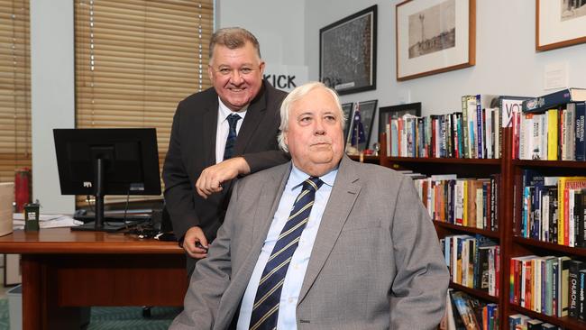 Craig Kelly and Clive Palmer have been repeatedly warned for misleading information. Picture: NCA NewsWire / Gary Ramage