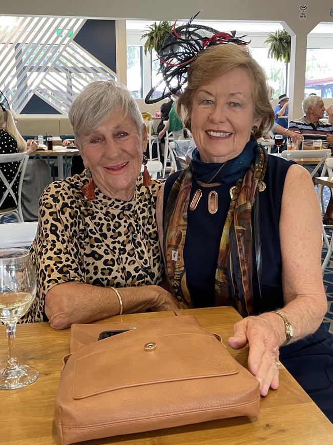 Melbourne Cup in Port Macquarie: Cheryl Maruszak and Carolyn Ireland at Settlers Inn.