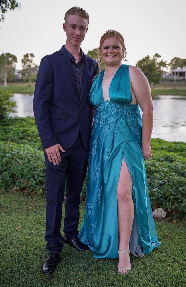 Braith Vella and Chloe Gavan at the Mackay North State High School formal at Windmill Function Centre, November 19, 2021. Picture: Heidi Petith