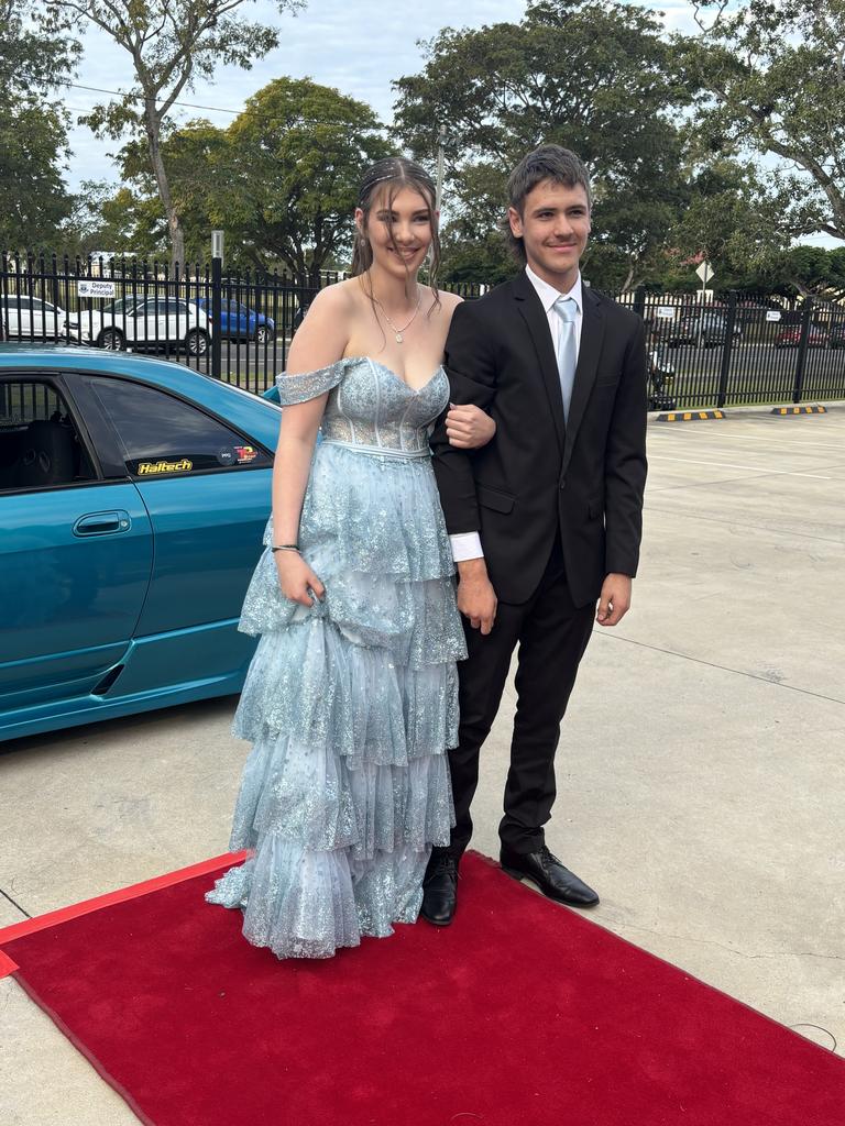 Students arrive at Maryborough State High School's formal.