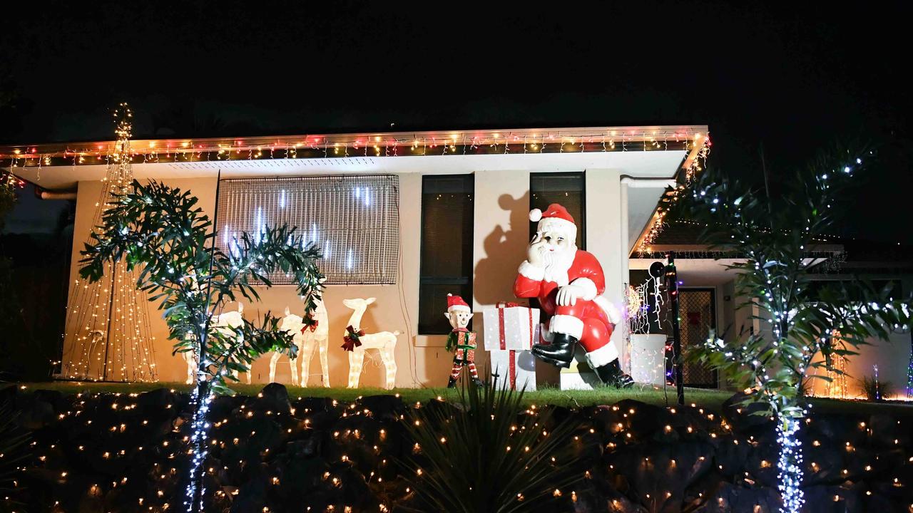 Christmas lights on Rainsford Place, Buderim. Picture: Patrick Woods.