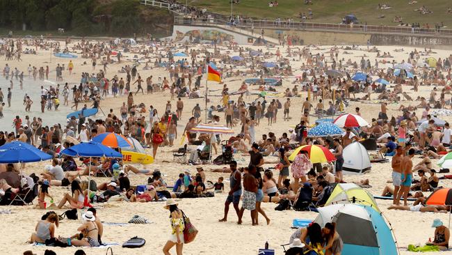 While the beach is nice during summer, people are urged to avoid the sun during the hottest part of the day.