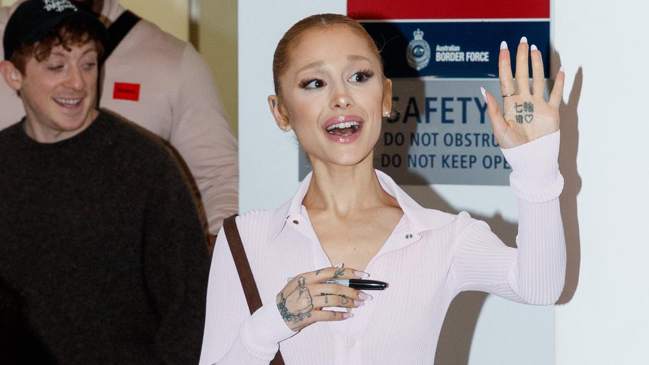 ‘So excited’: Ariana Grande lands in Oz for Wicked premiere