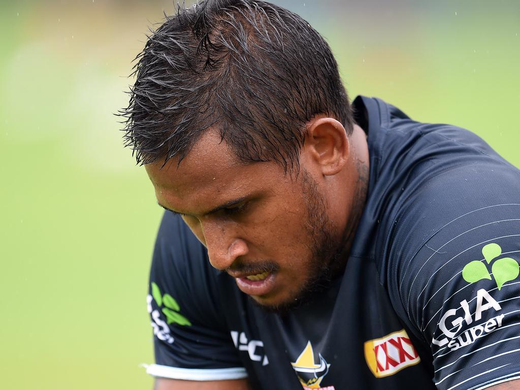 North Queensland Cowboys training from the Townsville Sports Reserve.  Ben Barba.  Picture: Zak Simmonds