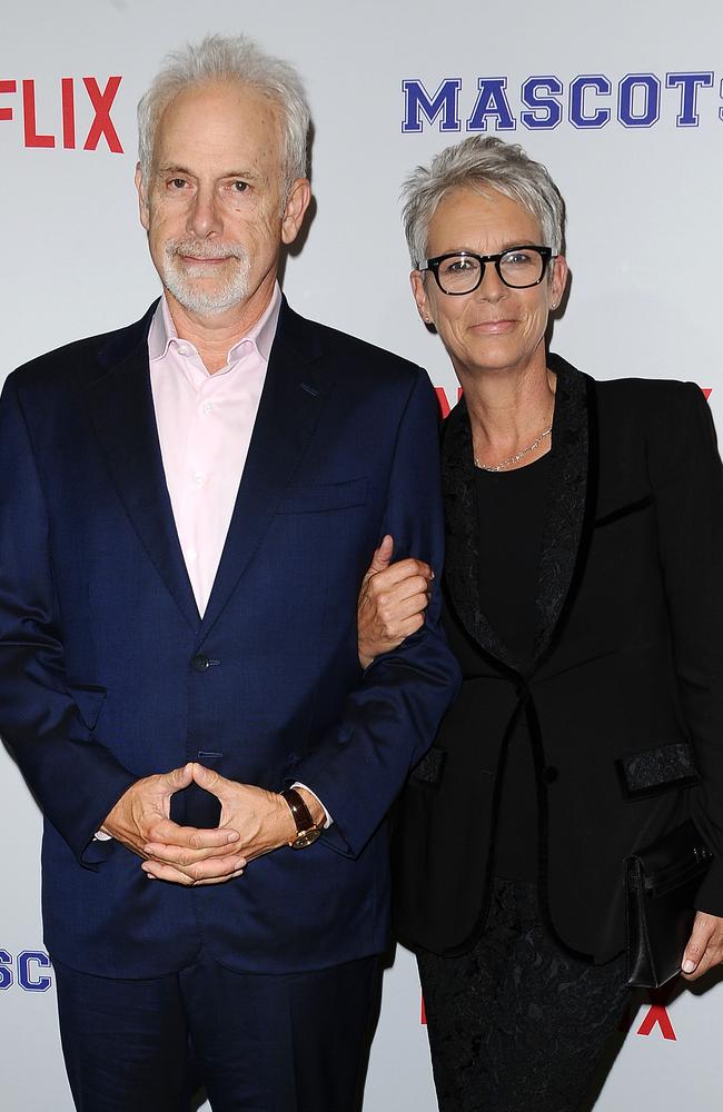Curtis says she and husband Christopher Guest, seen here in 2016, “have watched in wonder and pride as our son became our daughter Ruby”. Picture: Getty Images