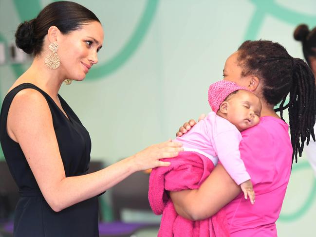 Meghan has been a hit during her royal engagements including when visiting non-profit organisation mothers2mothers which has the vision of a HIV-free Africa. Photo: Paul Edwards