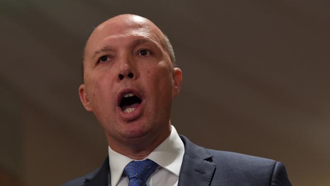 Peter Dutton’s knowledge of Victorian judiciary leaves a bit to be desired. Picture: Joe Castro, AAP Image.