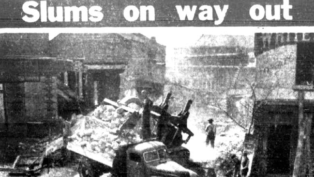 A report in The Herald in 1954 when the Fleet Street slums were torn down.