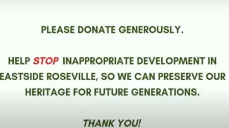 The group is asking for donations of at least $1000 to fund a legal case.