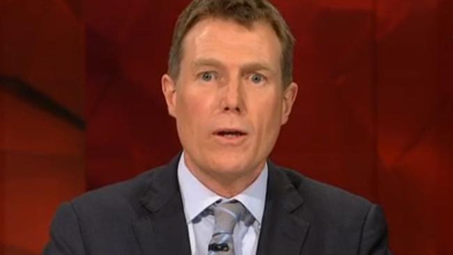 Minister for Social Services Christian Porter under the microscope on Q&amp;A. Picture: ABC