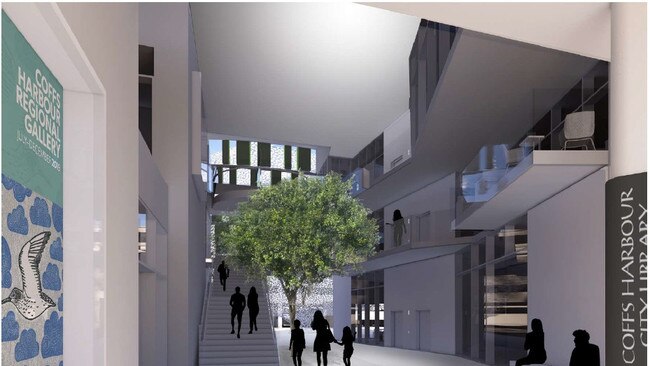 A new library will be located within the proposed Cultural and Civic Space on Gordon Street.