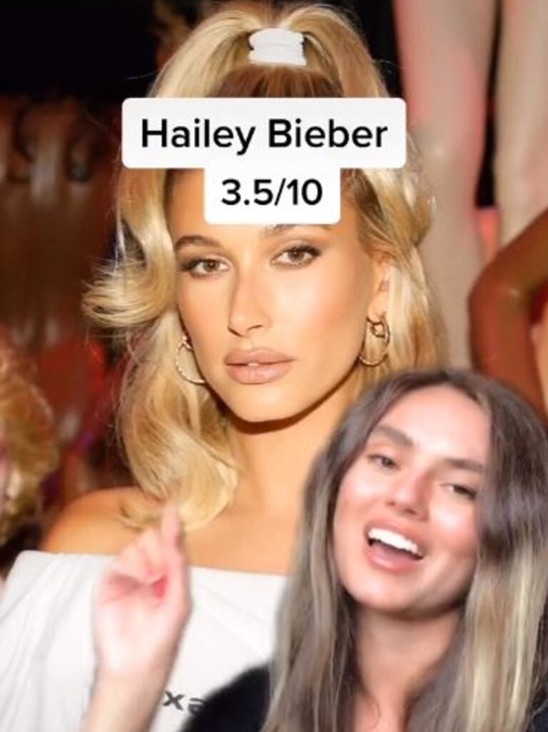 She said that after serving her multiple times, Hailey Bieber was ‘not nice’. Picture: TikTok / Julia Carolan