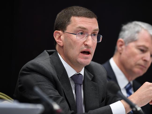 Shadow Attorney-General Julian Leeser accused the Labor government of giving union officials “special protection”. Picture: AAP Image/Joel Carrett