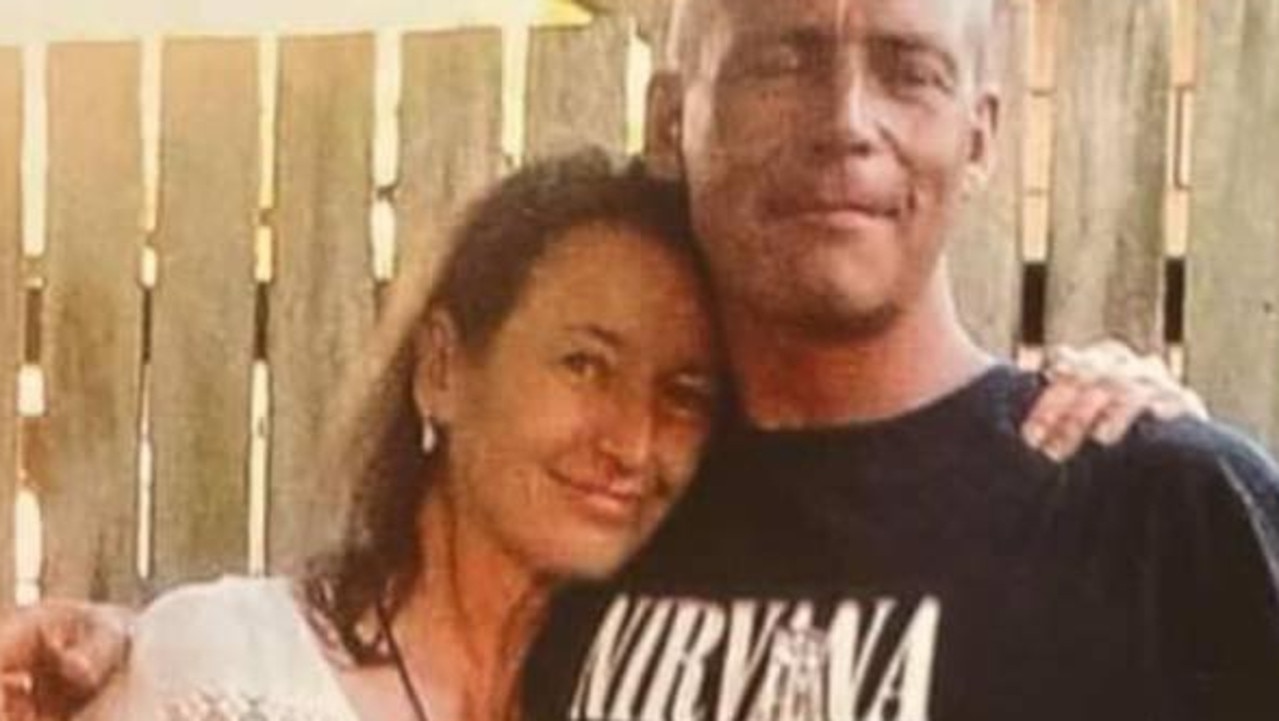 Linda Angus with her brother Steven Angus, who was shot by police in Townsville in April.