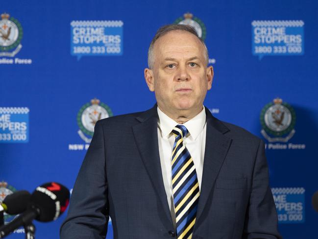 Detective Acting Chief Superintendent Grant Taylor said the shooting was ‘a dangerous act of violence’. Picture: The Sunday Telegraph / Monique Harmer