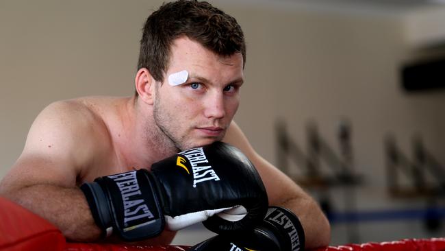 Jeff Horn ponders the fight against legendary Manny Pacquiao. Picture: Ric Frearson.