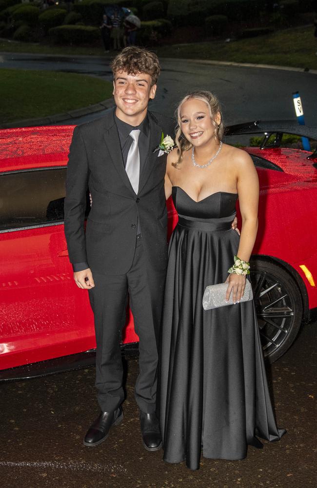 Liam Samin and Kodi Pike. Highfields State Secondary College Year 12 Formal. Wednesday 13th November, 2024. Picture: Nev Madsen.