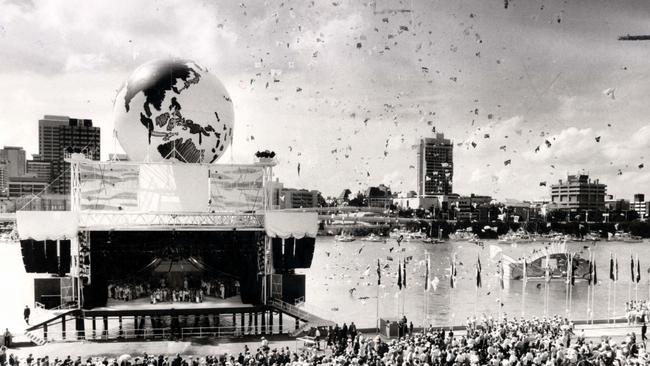 File Pix of Brisbane Expo 88 . Expo 1988 opening .