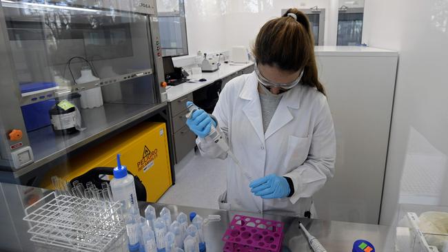 Nearly 200 vaccines against COVID-19 are being developed around the world. Picture: AFP