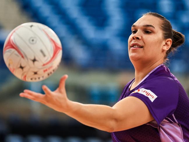 Donnell Wallam should be celebrating, as Super Netball prepares for its second First Nations round. Picture: Jenny Evans/Getty Images