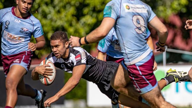 Action from the Norths v Souths match. Pic: Brendan Hertel/QRU