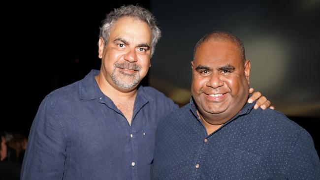 Top End Wedding director Wayne Blair with the film's cinematographer Murray Lui, originally from Townsville. Picture: Al Green