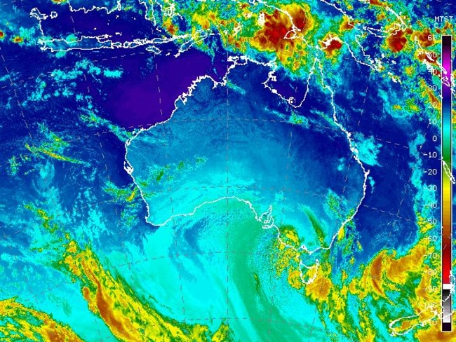 Cold temperatures will be felt in most of the capital cities along the east coast. Picture: Bureau of Meteorology