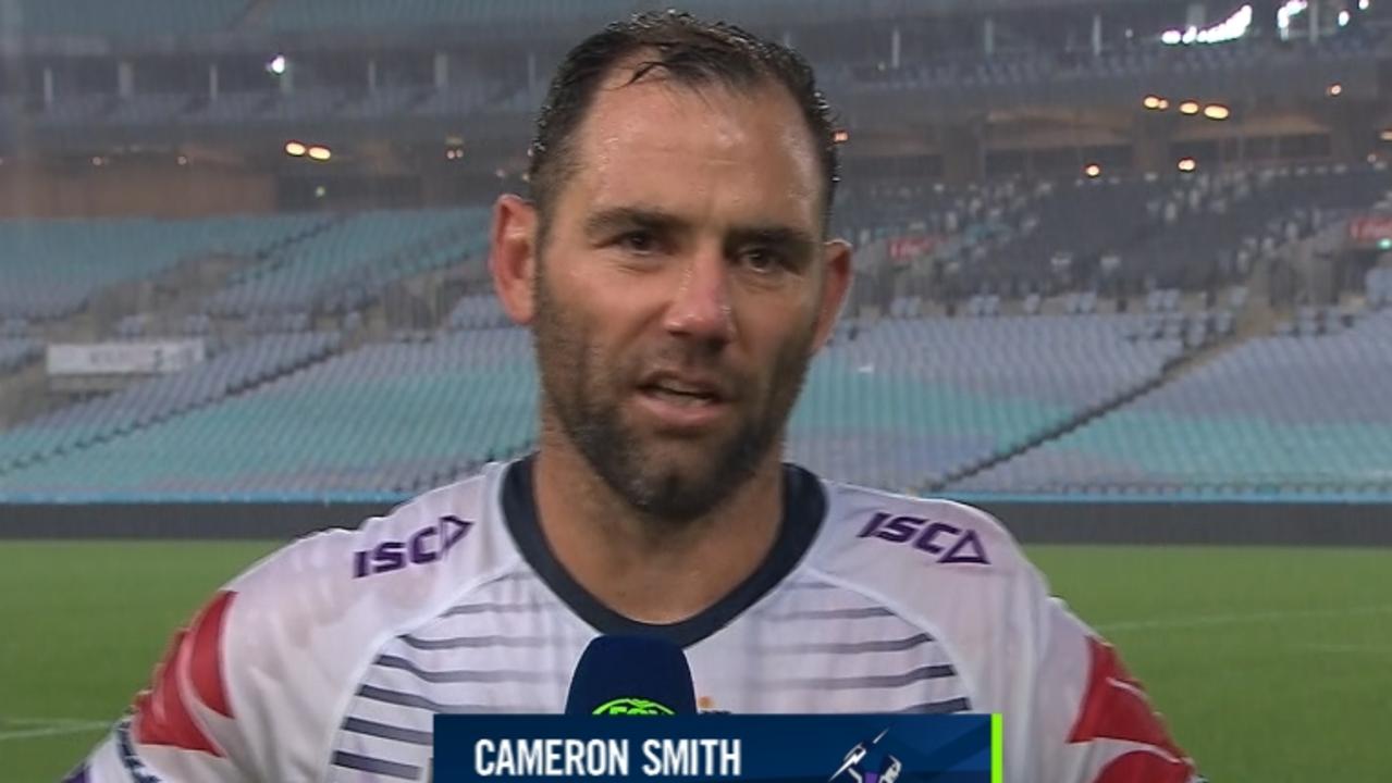 Cameron Smith speaks to Fox League on Friday night.