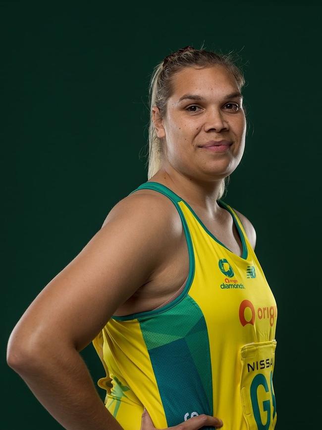 Aussie Diamonds player Donnell Wallam.