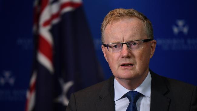 RBA governor Phillip Lowe: ‘I have said previously (it) was extraordinarily unlikely we would have negative interest rates’. Picture: AAP