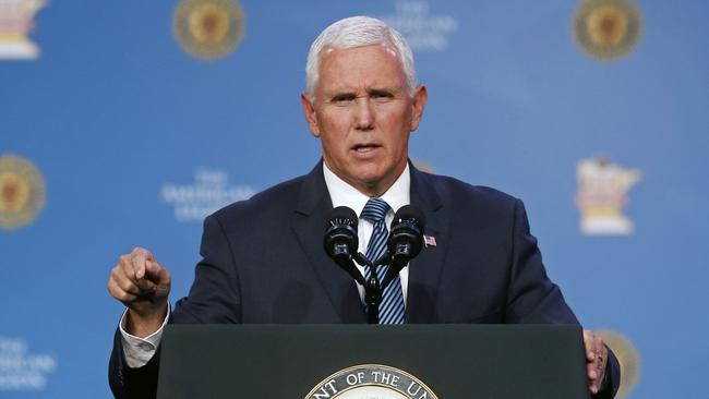 Vice President Mike Pence. Picture: AP