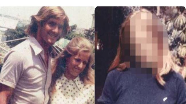 Composite image showing Chris and Lynette Dawson and an image of JC. Pictures tendered to the NSW Supreme Court