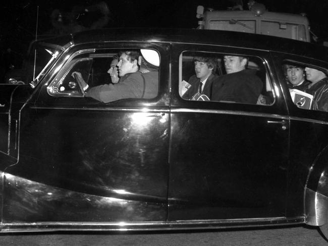 The Beatles leaving Brisbane Airport. Neg/no K1374 The Courier-Mail Photo Archive. Picture: File