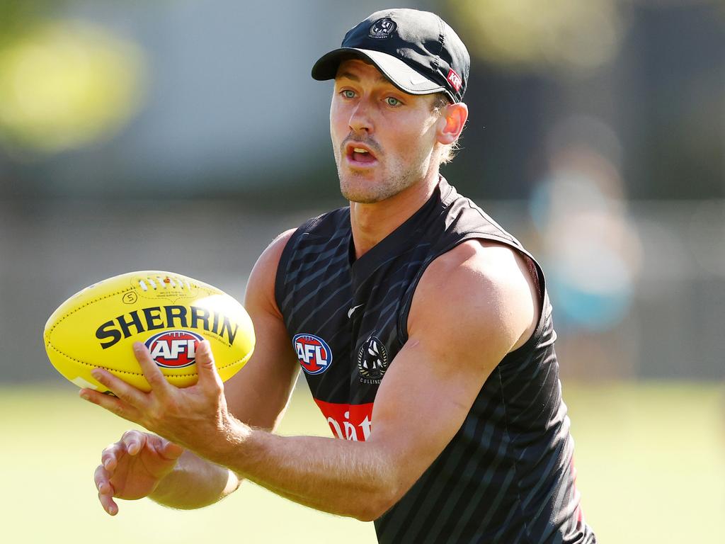 Harry Perryman presents value after moving to the Magpies. Picture: Morgan Hancock/Getty Images