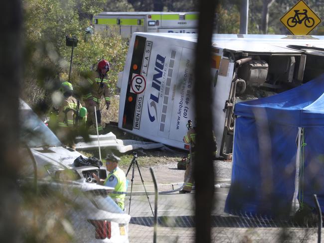 Daylight revealed the true devastation at the scene. Picture: John Grainger