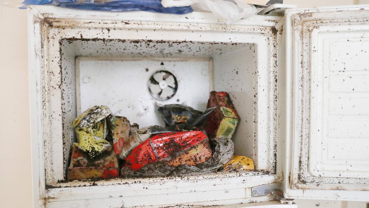 Food left in the freezer at the property after the tenant vacated. Picture: Nikki Davis-Jones