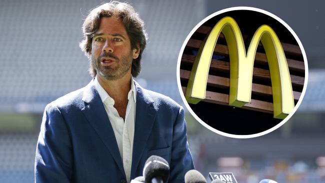 The AFL is under fire from clubs over a McDonald's sponsorship deal.