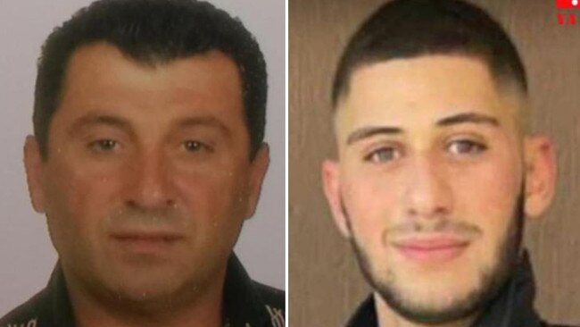 Toufik Hamze (left) and his son Salim (right) were gunned down.