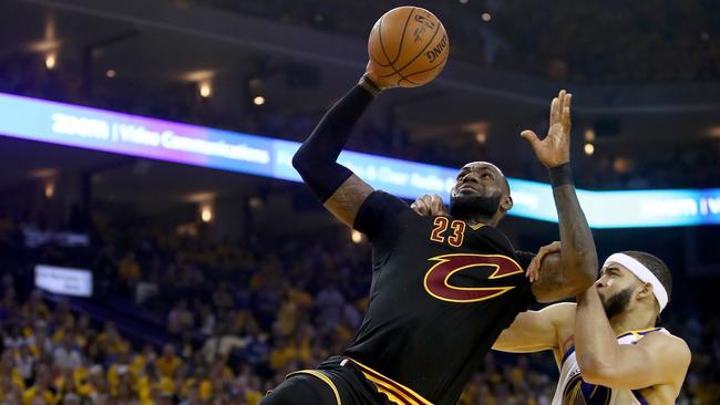 Cleveland’s LeBron James during the game two loss to Golden State