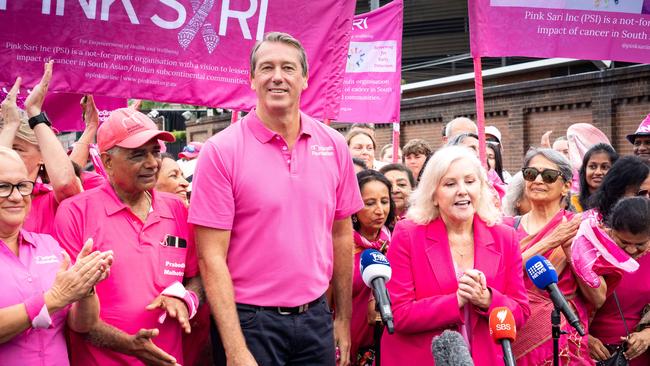 Glenn McGrath on Day 1 of the SCG Test. Photo: Tom Parrish