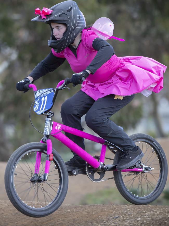 Sarah Rushworth, 16, races at Berriedale.