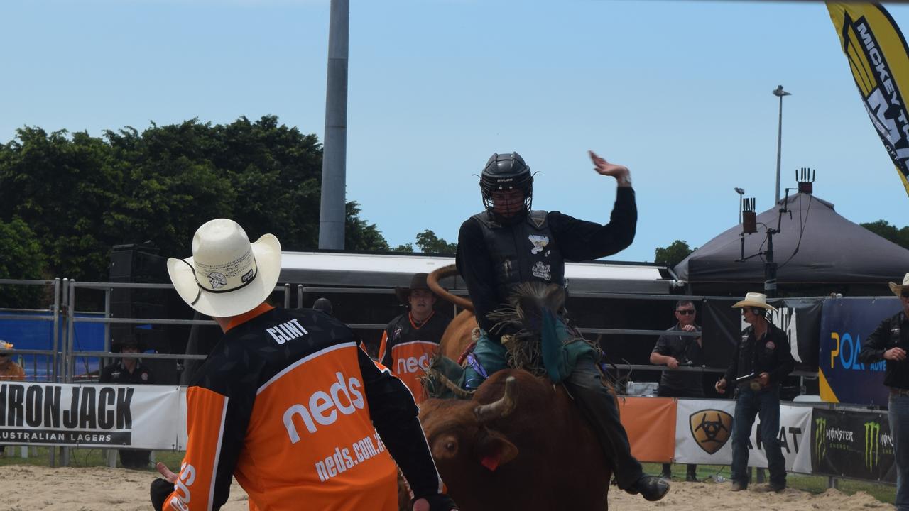 Brendan Buckholz at the PBR Airlie Beach Invitational. Picture: Laura Thomas