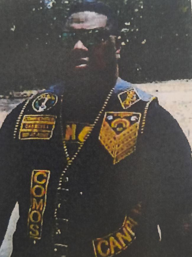 Aofangatuku Langi, 31, is the sergeant-at-arms of the Canberra Chapter of the Comanchero outlaw bikie gang. Picture: ACT Supreme Court/ACT Policing