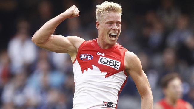 Isaac Heeney was outstanding for the Swans.