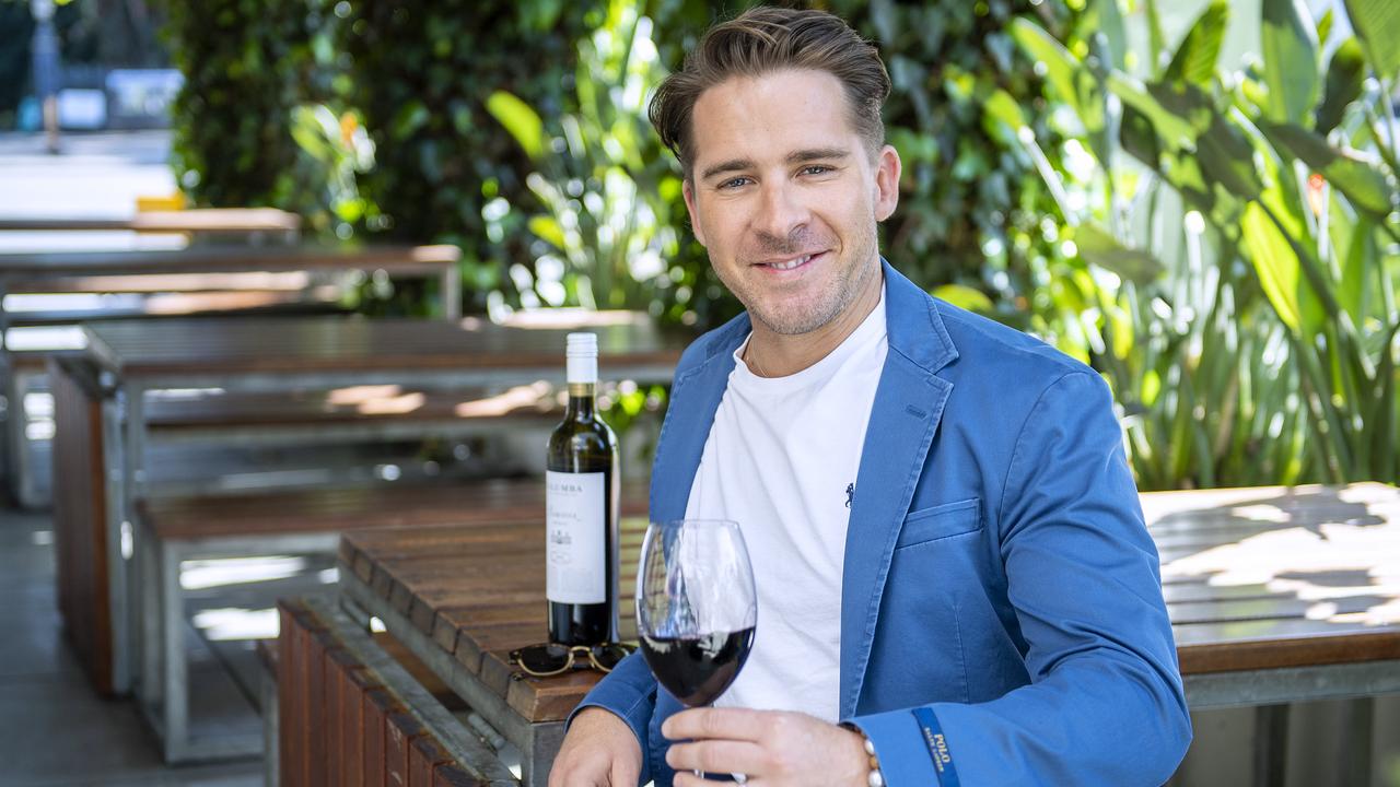 Hugh Sheridan outside Africola on East Terrace. Picture Mark Brake