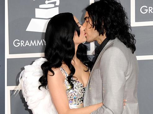 Russell Brand and Katy Perry at the Grammys during their 14-month marriage. Picture: Getty