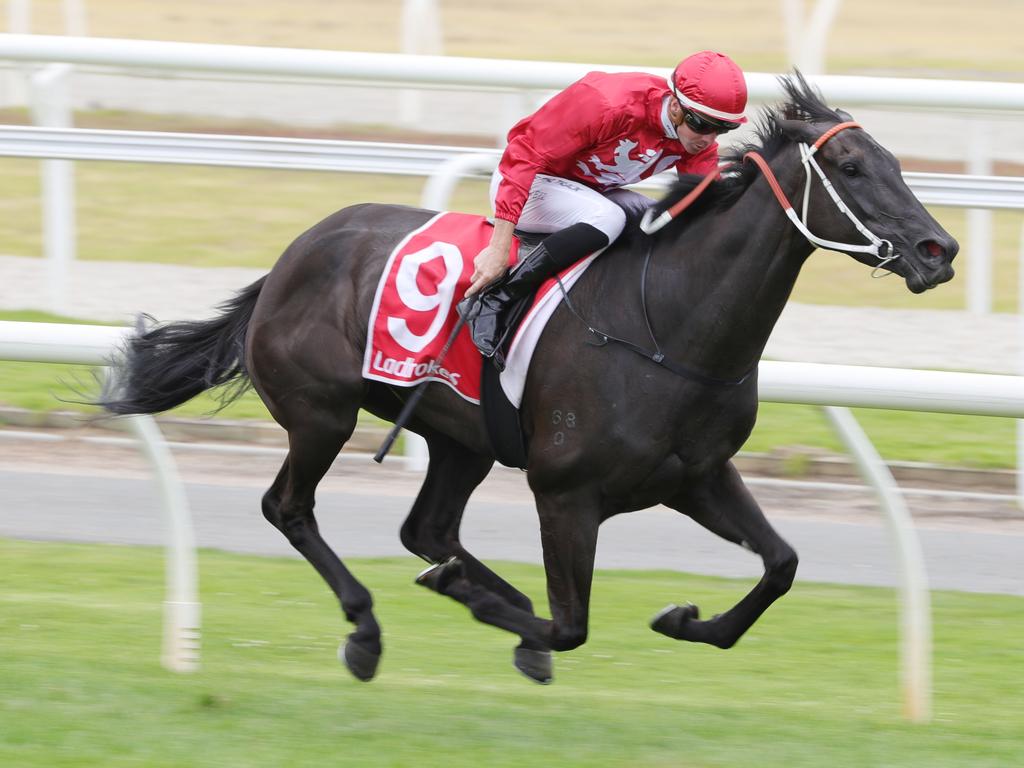 Race two winning horse Maisy ridden by Jye McNeil. Picture: Mark Wilson.