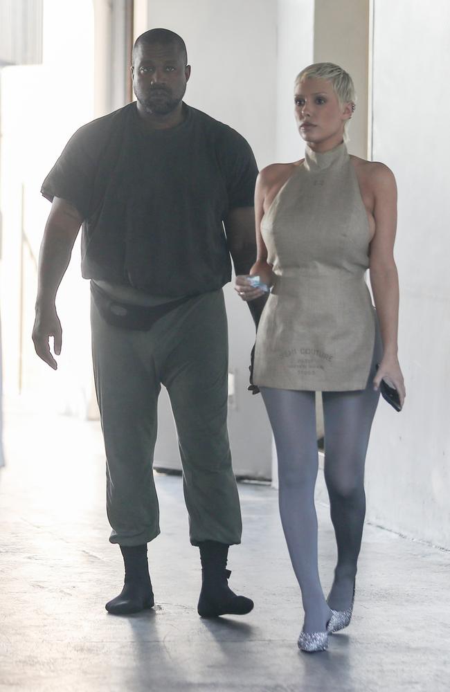 Kanye and Bianca were married in a non-legally binding ceremony in January. Picture: BACKGRID