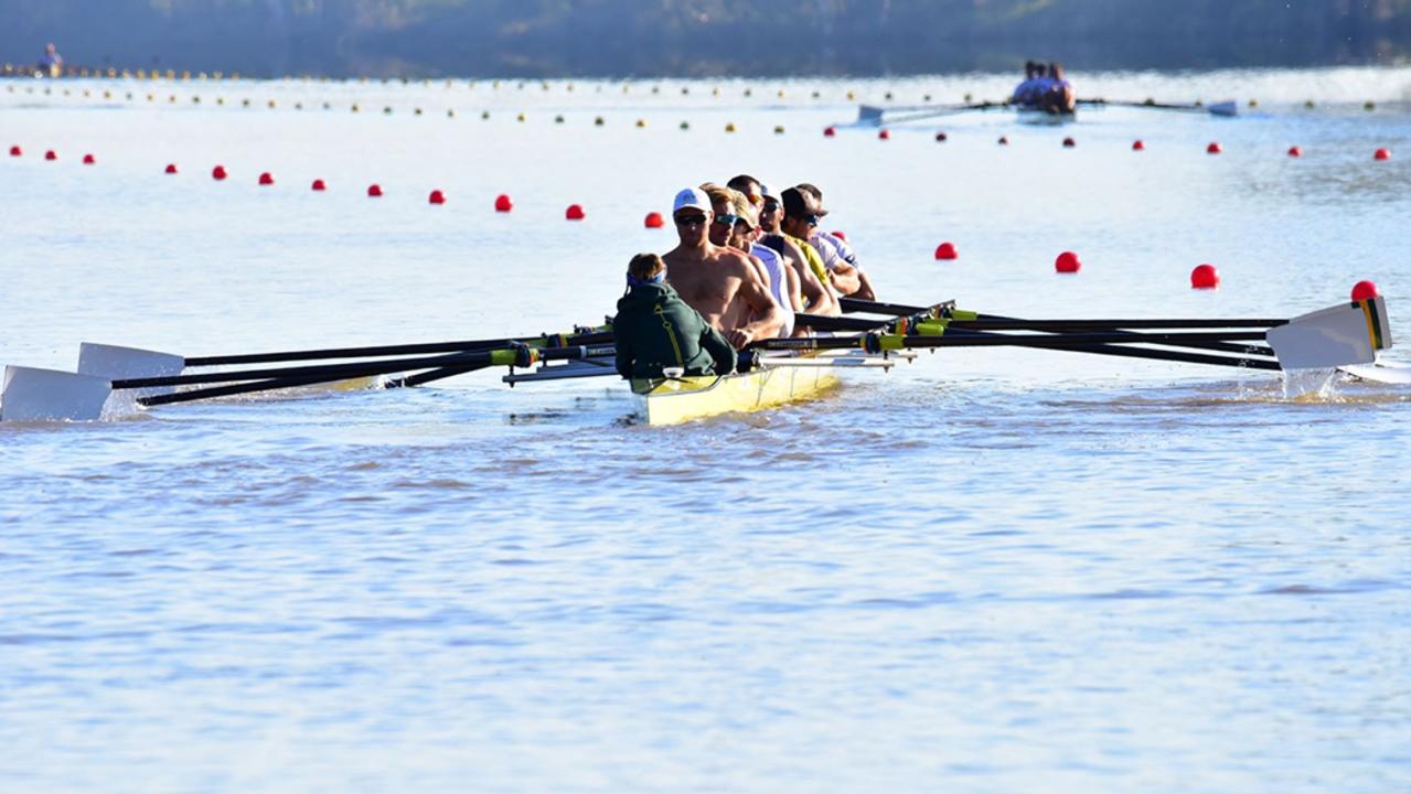 Rowing on Rockhampton's iconic Fitzroy River.